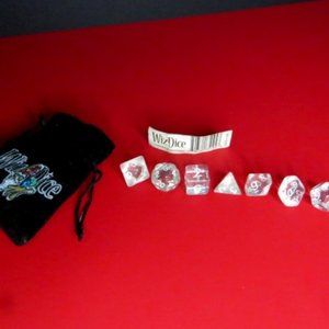 Wiz Dice Transparent Polyhedral Dice Set Astral Echoes